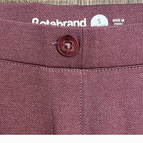 Betabrand Purple/Maroon Heathered Yoga Dress Pant Small Petite - Picture 2 of 4